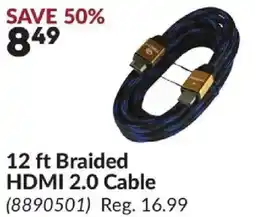 Princess Auto 12 ft Braided HDMI 2.0 Cable offer