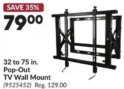 Princess Auto 32 to 75 in. Pop-Out TV Wall Mount offer