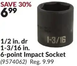 Princess Auto 1/2 in. dr 1-3/16 6-point Impact Socket offer