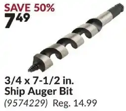 Princess Auto 3/4 x 7-1/2 in. Ship Auger Bit offer