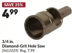 Princess Auto Diamond-Grit Hole Saw offer