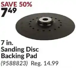 Princess Auto 7 in. Sanding Disc Backing Pad offer
