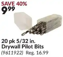 Princess Auto 20 pk 5/32 in. Drywall Pilot Bits offer