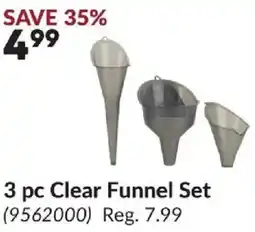 Princess Auto 3 pc Clear Funnel Set offer