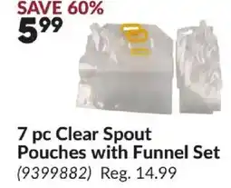 Princess Auto 7 pc Clear Spout Pouches with Funnel Set offer