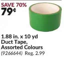 Princess Auto 1.88 in. x 10 yd Duct Tape Assorted Colours offer