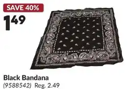 Princess Auto Black Bandana offer