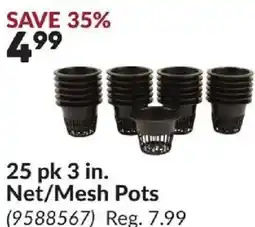 Princess Auto 25 pk 3 in. Net/Mesh Pots offer