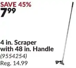 Princess Auto 4 in. Scraper with 48 in. Handle offer