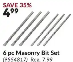 Princess Auto 6 pc Masonry Bit Set offer