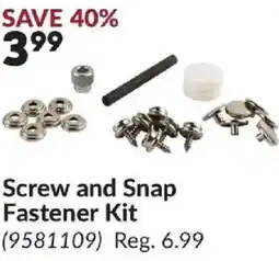 Princess Auto Screw and Snap Fastener Kit offer