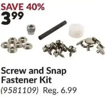 Screw and Snap Fastener Kit