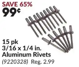 Princess Auto Aluminum Rivets offer