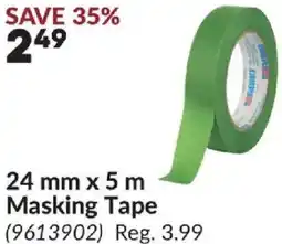Princess Auto 24 mm x 5 m Masking Tape offer