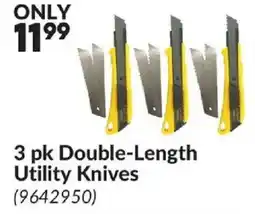 Princess Auto 3 pk Double-Length Utility Knives offer