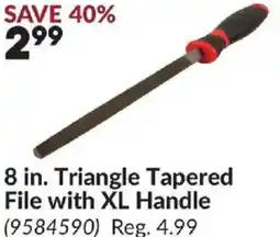 Princess Auto 8 in. Triangle Tapered File with XL Handle offer