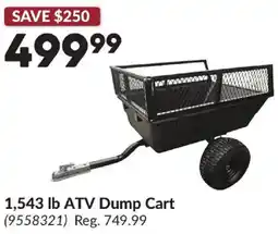 Princess Auto 1,543 lb ATV Dump Cart offer