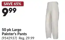 Princess Auto 50 pk Large Painter's Pants offer