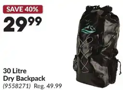 Princess Auto 30 Litre Dry Backpack offer