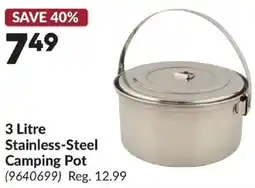 Princess Auto 3 Litre Stainless-Steel Camping Pot offer