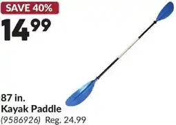 Princess Auto Kayak Paddle offer