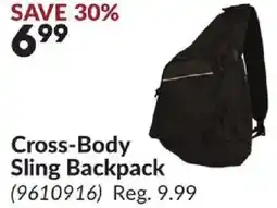 Princess Auto Cross-Body Sling Backpack offer