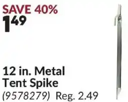 Princess Auto 12 in. Metal Tent Spike offer
