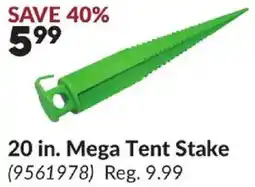 Princess Auto 20 in. Mega Tent Stake offer
