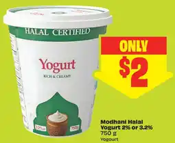 FreshCo Modhani Halal Yogurt 2% or 3.2% offer