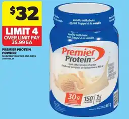 Real Canadian Superstore Premier protein powder offer
