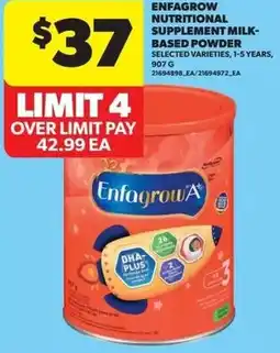 Real Canadian Superstore Enfagrow nutritional supplement milk- based powder offer