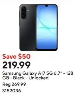 Staples Samsung Galaxy A17 offer