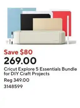 Staples Cricut Explore 5 Essentials Bundle offer