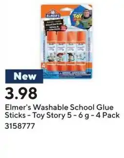 Staples Elmer's Washable School Glue Sticks offer