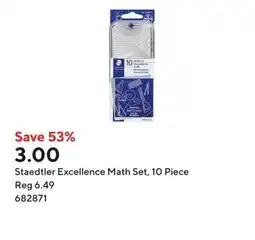 Staples Staedtler Excellence Math Set, 10 Piece offer