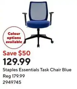 Staples Staples Essentials Task Chair Blue offer