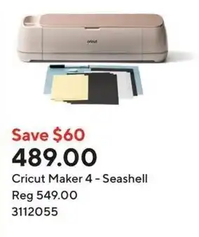 Staples Cricut Maker 4 - Seashell offer