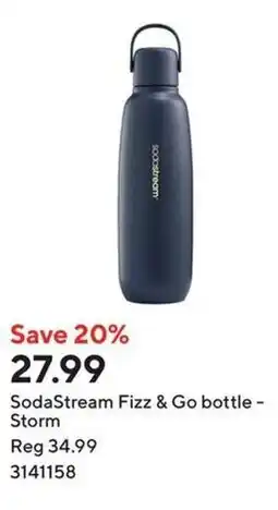 Staples SodaStream Fizz & Go bottle - Storm offer