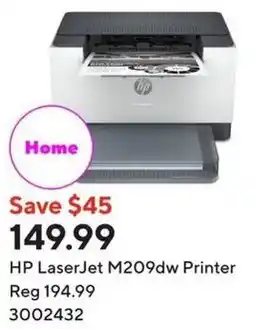 Staples HP LaserJet M209dw Printer offer
