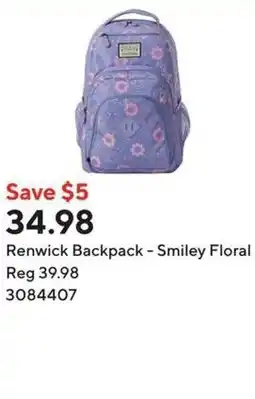 Staples Renwick Backpack - Smiley Floral offer