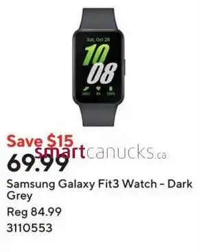 Staples Samsung Galaxy Fit3 Watch - Dark Grey offer