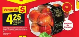 Maxi pêches jaunes Délices du Marché Mc offer