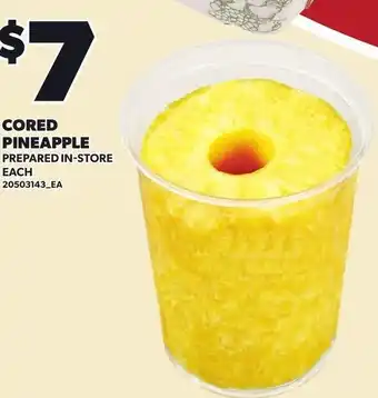 Loblaws Cored pineapple offer