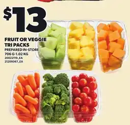 Loblaws Fruit or veggie tri packs offer