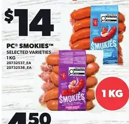 Loblaws Pc smokies offer