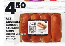 Loblaws Ace gourmet buns or sausage buns offer