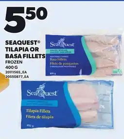 Loblaws Sea quest tilapia or basa fillets offer