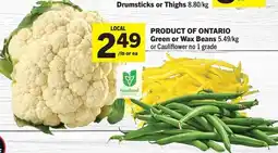 Foodland Product of ontario green or wax beans offer