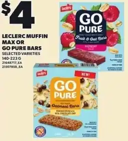 Loblaws Leclerc muffin max or go pure bars offer