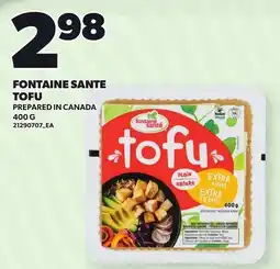 Loblaws Fontaine sante tofu offer